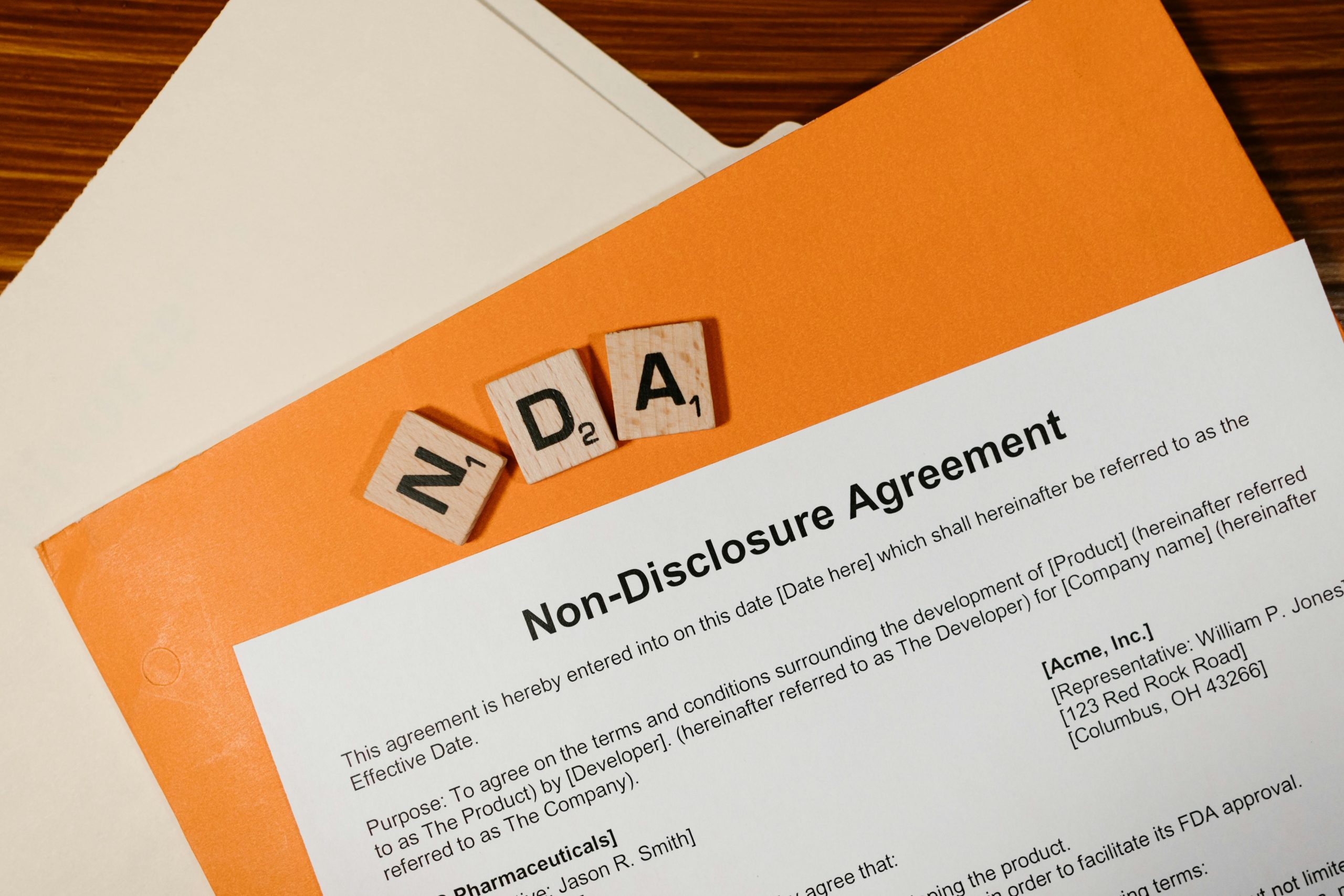 Non-Disclosure Agreements (NDAs)