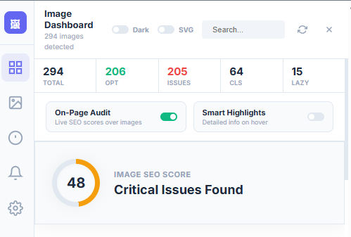 image seo analyzer chrome extension